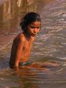 Child in the Ganges.